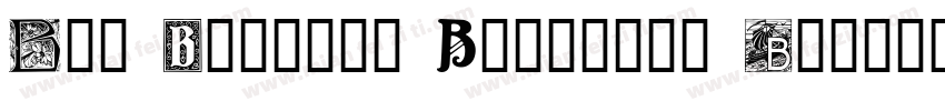 Art Nouveau Initials B字体转换